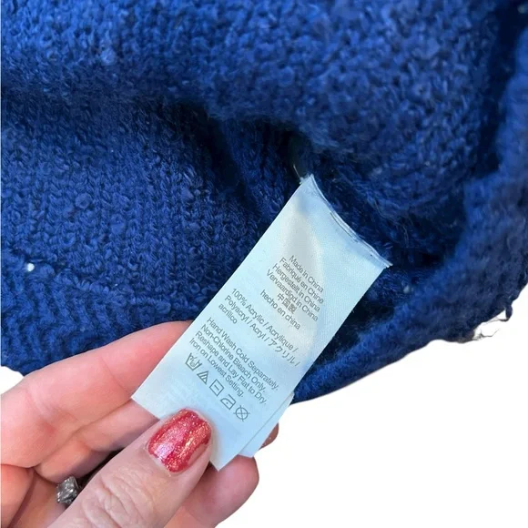 J crew royal blue Tweedy textured cardigan sweater size small lady jacket bw853 - Picture 6 of 8